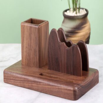 Bộ Quà Tặng Hộp Cắm Bút Gỗ Cao Cấp cao cấp MKBQT08