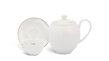 Bộ trà 0.5 L - Camellia - Chỉ Vàng Quà Tặng Gốm Sứ