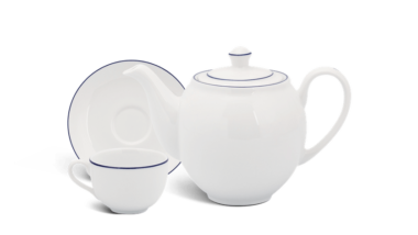 Bộ trà 0.5 L - Camellia - Chỉ Xanh Dương Quà Tặng Gốm Sứ