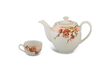 Bộ trà 0.8 L - Camellia - Hoa Đào Quà Tặng Gốm Sứ