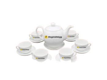 Quà Bảo Hiểm Khuyến Mãi Bộ Ấm Chén In Logo Thế Giới Di Động