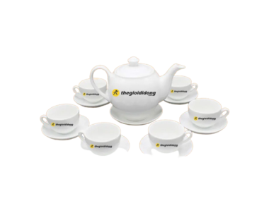 Quà Bảo Hiểm Bộ Ấm Chén In Logo Thế Giới Di Động