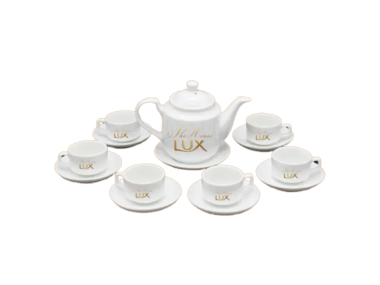 Quà Bảo Hiểm Bộ Ấm Chén In Logo The House Lux