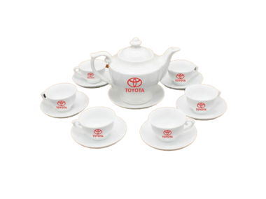 Quà Bảo Hiểm Bộ Ấm Chén In Logo Toyota