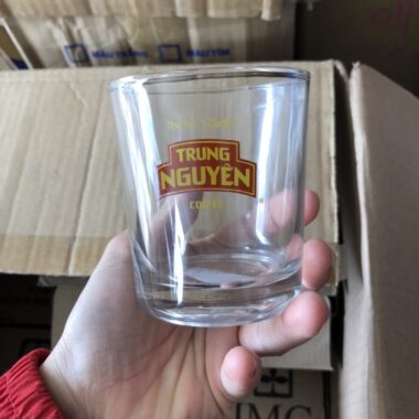 Bộ 6 ly thủy tinh cafe lùn trung nguyên giá rẻ