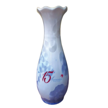 Lọ Hoa Men Kết Tinh In Logo Dáng Tỳ Bà Quà Tri Ân