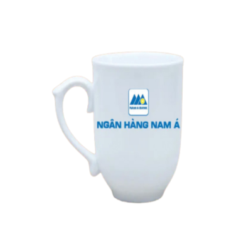 Ly Sứ Quà Tặng Bát Tràng In Logo Ngân Hàng Nam Á Quà Tri Ân MKQTA30