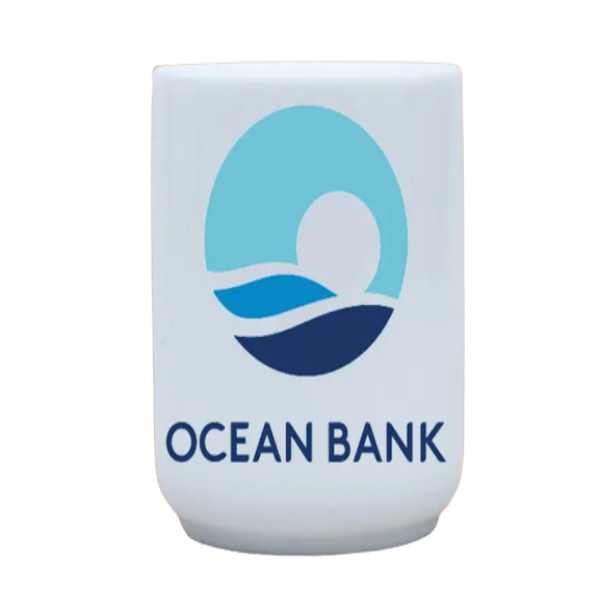 Ly Sứ Quà Tặng Bát Tràng In Logo Ocean Bank Quà Tri Ân