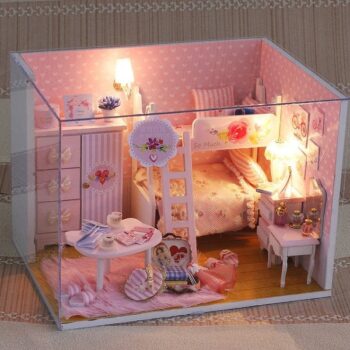 Mô hình phòng ngủ màu hồng Độc Đáo