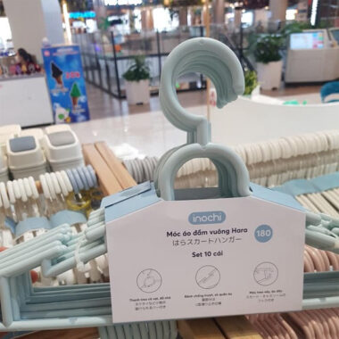 Móc áo đầm vuông Hara 180 (10 cái/lốc)