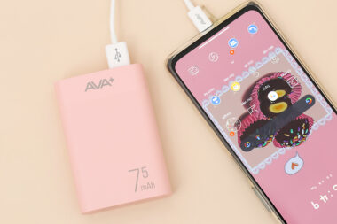 Pin sạc dự phòng 7500 mAh AVA+ LJ JP199 Hồng Quà Công Nghệ