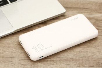 Pin sạc dự phòng Polymer 10000mAh Type C AVA+ PB100S Trắng Quà Công Nghệ