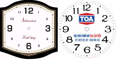 Quà Bảo Hiểm Đồng Hồ Treo Tường In Logo Doanh Nghiệp 01