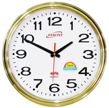 Quà Bảo Hiểm Đồng Hồ Treo Tường In Logo Exactly
