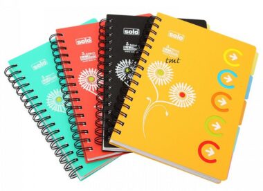 Quà Bảo Hiểm Sổ Tay In Logo Solo Phối Màu Ngẫu Nhiên