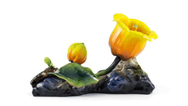 Quà Tân Gia Hoa Chuông 30 cm - Màu tím