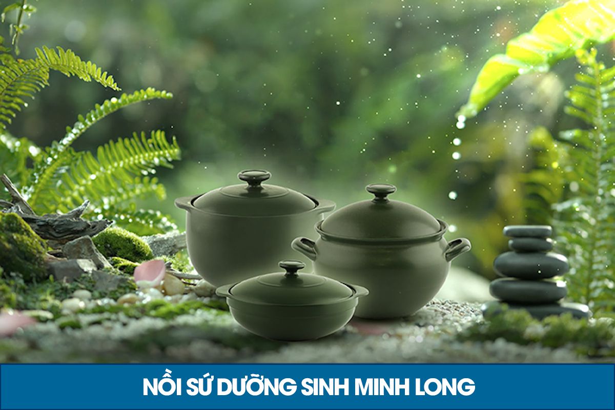 Nồi sứ dưỡng sinh minh long