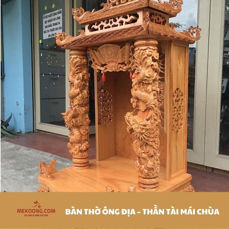 Bàn thờ Ông địa – Thần tài mái chùa