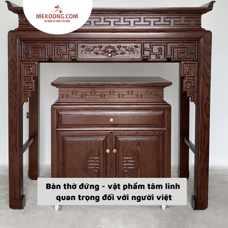 Bàn thờ đứng - vật phẩm tâm linh quan trọng đối với người việt