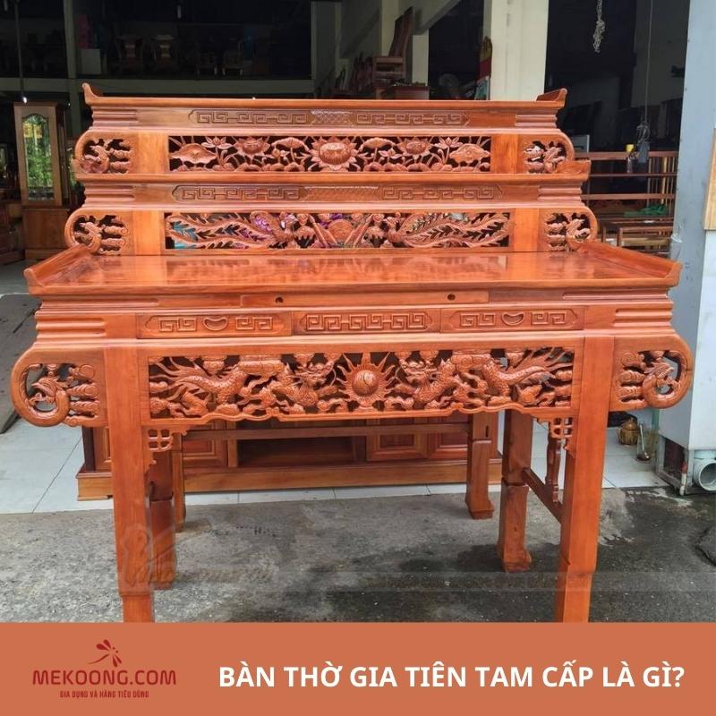 Bàn thờ gia tiên tam cấp là gì