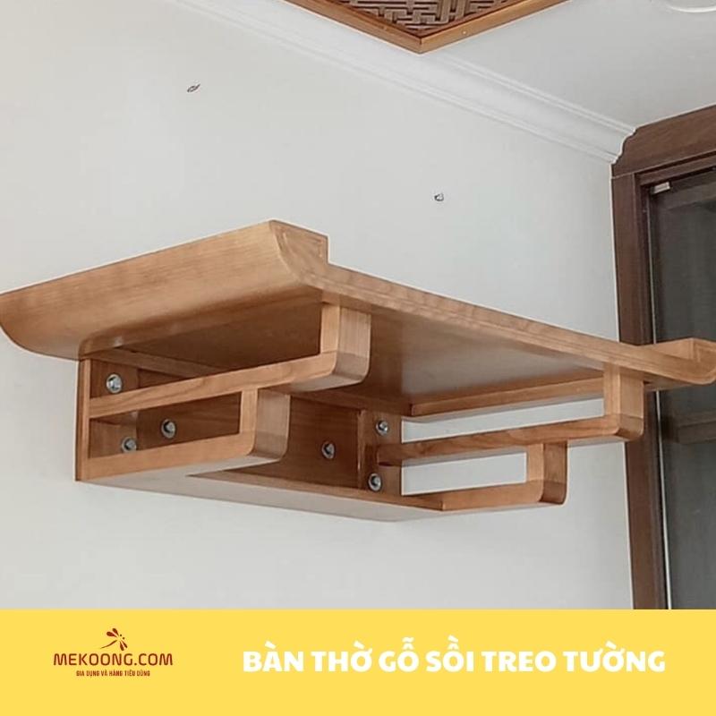 Bàn thờ gỗ sồi treo tường