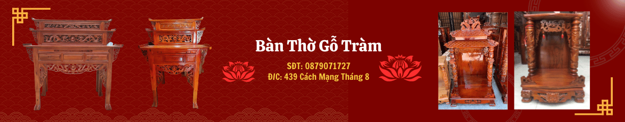 Bàn thờ gỗ tràm