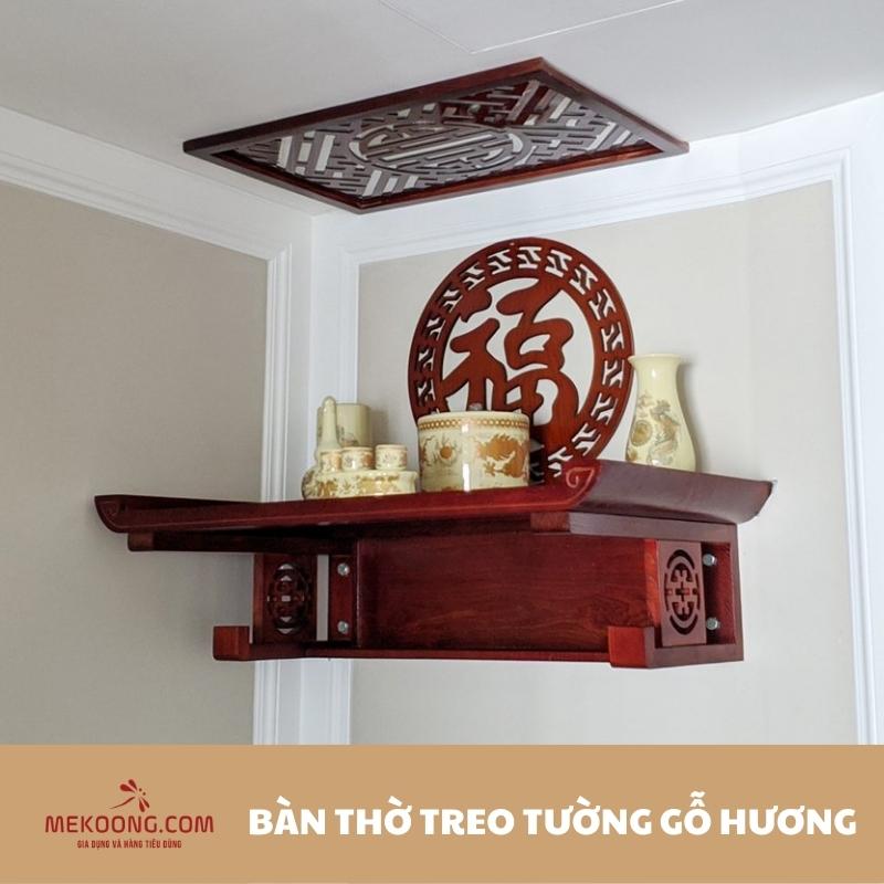 Bàn thờ treo tường gỗ Hương