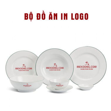 Bộ Đồ Ăn In Logo