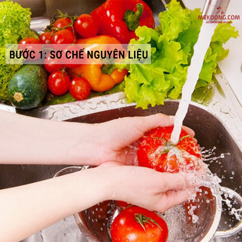 Sơ chế nguyên liệu Sơ chế nguyên liệu