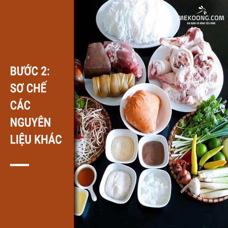 Sơ chế các nguyên liệu khác Sơ chế các nguyên liệu khác