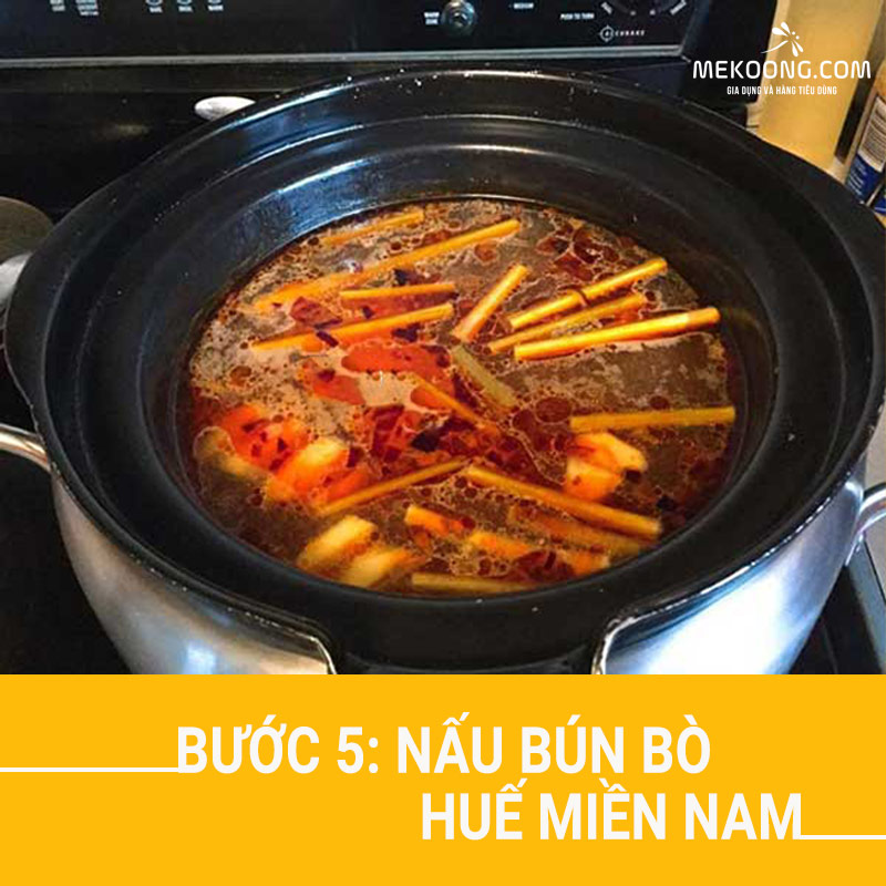 Buoc 5 Nau bun bo hue mien Nam Nấu bún bò huế miền Nam