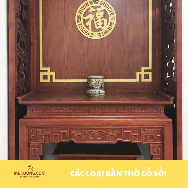 Các loại bàn thờ gỗ sồi