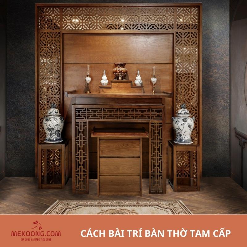 Cách bài trí bàn thờ tam cấp