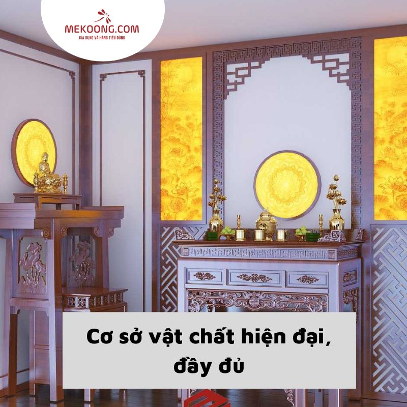 Cơ sở vật chất hiện đại, đầy đủ