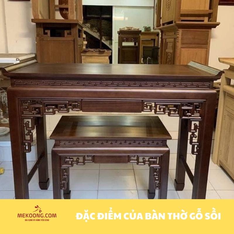 Đặc điểm của Bàn thờ gỗ sồi