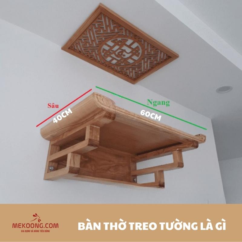 Kích thước bàn thờ treo tường