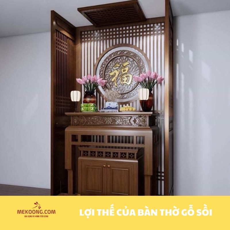 Lợi thế của bàn thờ gỗ sồi