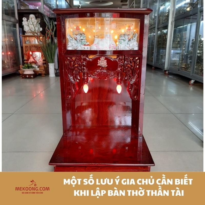 Một số lưu ý gia chủ cần biết khi lập bàn thờ Thần Tài