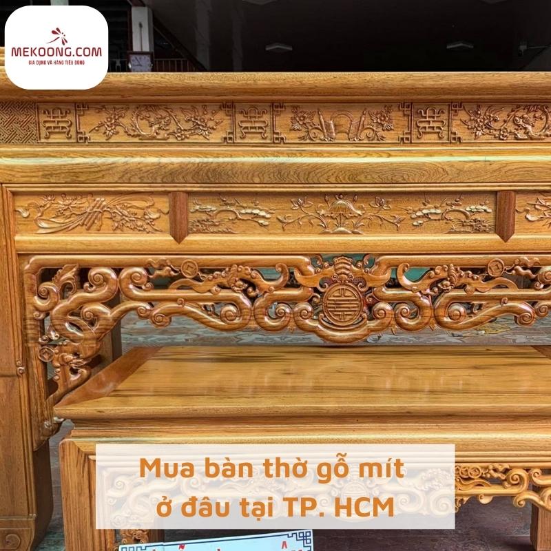 Mua bàn thờ gỗ mít ở đâu tại tphcm