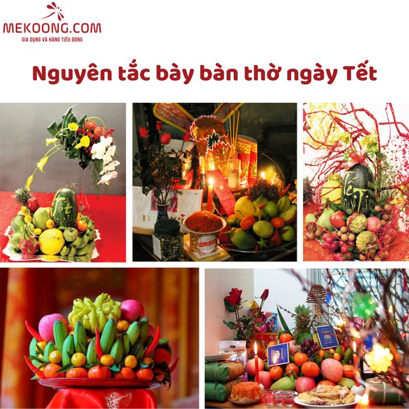 Nguyên tắc bày bàn thờ ngày Tết