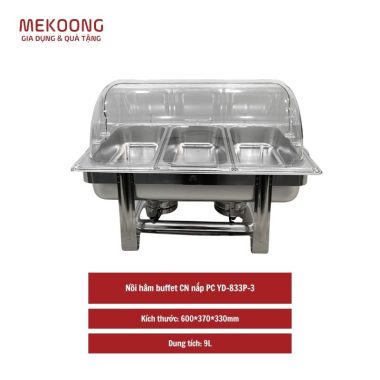 Nồi hâm buffet CN nắp PC YD-833P-3