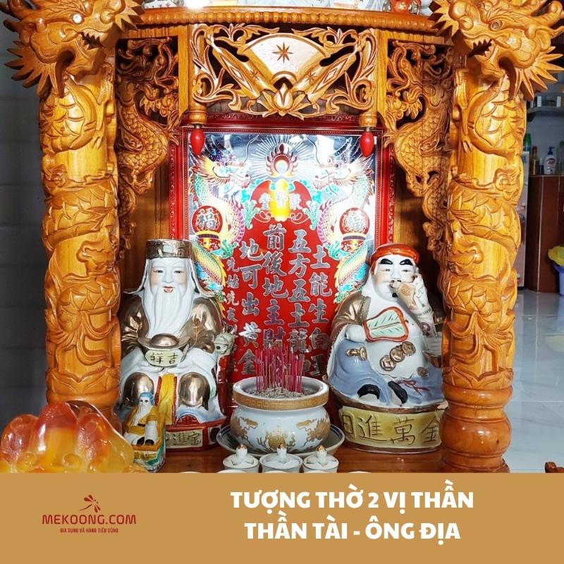 Tượng thờ 2 vị thần Thần Tài - Ông Địa