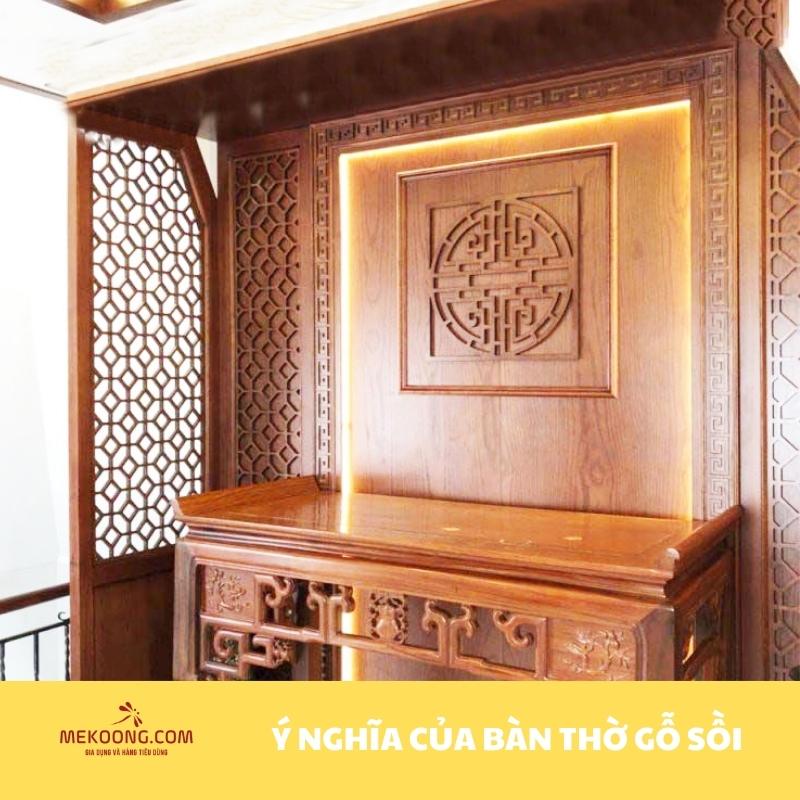 Ý nghĩa của bàn thờ gỗ sồi