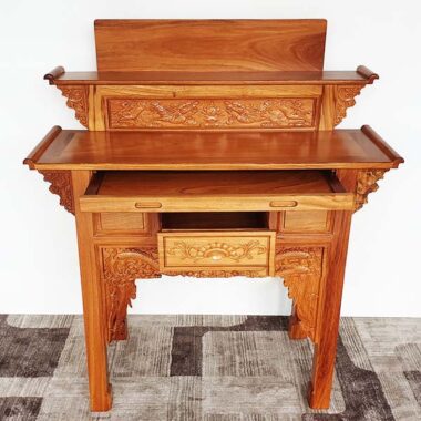 Bàn Cúng 1 Tầng Gõ Đỏ Cao Cấp Đẹp Giá Rẻ