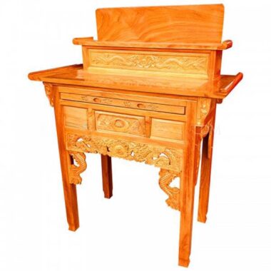 Bàn Cúng Gia Tiên 2 Tầng Gỗ Gõ Đỏ Nhóm 1 Cao Cấp Giá Tốt