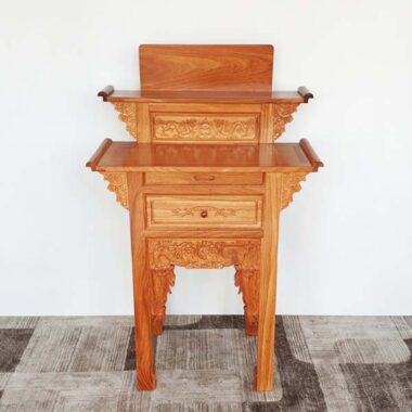 Bàn Cúng Nhỏ Gỗ Gõ Đỏ Cao Cấp Đẹp 88cm