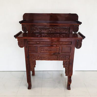 Bàn Cúng Tràm Tay Cuộn 2 Tầng 127cm Giá Siêu Tốt