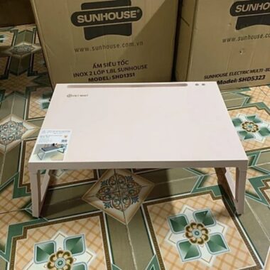 BÀN HỌC NHỰA GẤP GỌN THÔNG MINH CÓ KHE CẮM IPAD