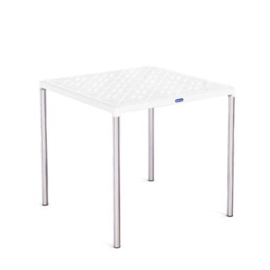 Bàn nhựa vuông chân inox cao cấp Duy Tân ( 75 x 75 x 72 cm)