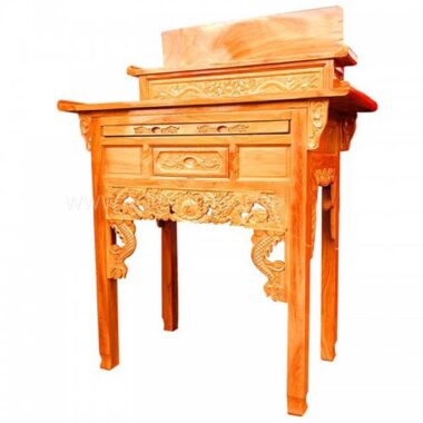 Bàn Thờ 2 Tầng Gỗ Gõ Đỏ Chạm Rồng 1m27